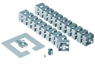 Bachmann Kabelschlange Quadro-Set Kabelführung, 930016,Schwarz/Silber