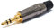 Amphenol KS3PC-AU 3.5 mm Stereo Mini Plug - Black/Gold
