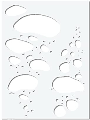 Herterich Products Airbrush Schablone für Blubber Blasen - Tattoo und Graffiti Stencil Vorlage