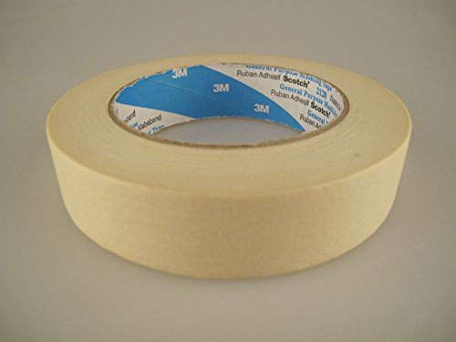 Scotch 3M 6 Rolls, Highest Quality 3M Scotch Branded Masking Tape 25mm (1) Wide X 50m Long