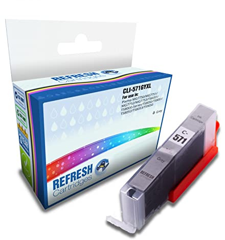Refresh Cartridges Compatible Ink Cartridge Replacement for Canon CLI-571GYXL (Grey)