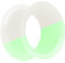 Piersando Flesh Tunnel Ohr Plug Piercing Ohrpiercing Double Flared Flexibel Silikon Dünner Rand 5mm Glow