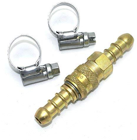 continental/1stserie Inline Quick Release Fitting Coupling for 8mm propane/butane gas + 2 Clips
