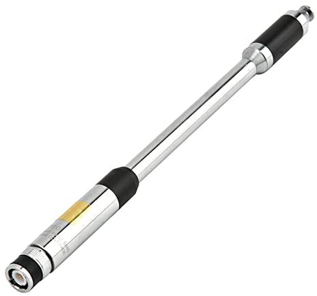 Dioche RH770 Dual Band BNC Antenne, Verlängerbare Antenne für Walkie Talkies, 3,0 / 5,5 dBi, 10 W, V.S.W.R -1,5, Edelstahl, 136-174 MHz / 400-470 MHz, 22-92 cm
