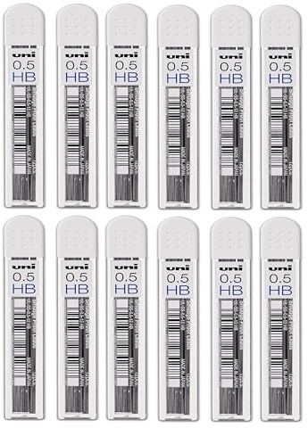 Uni Nano Dia Minen 0,5 mm HB – 12 Tuben x 12 Minen (144 Führt)