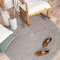 FRAAI Jute Teppich Rund - Fair Grau Ø 140cm - Jute - Flachgewebe - Einfarbig - Boho, Modern - Wohnzimmer, Esszimmer, Schlafzimmer - Rug