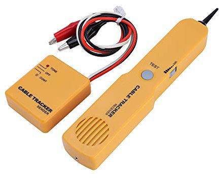 Kafuty Portable Cable Tester, RJ11 Network Cable Tester, Diagnose Locator Tracker Cable, Toner Wire Tracker Tone Line Finder, Detector Networking Tool, Continuity Checking