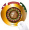 Realistic Casino Turntable Illustration Rund Rubber Maus Pad Weihnachtsbaum Mat