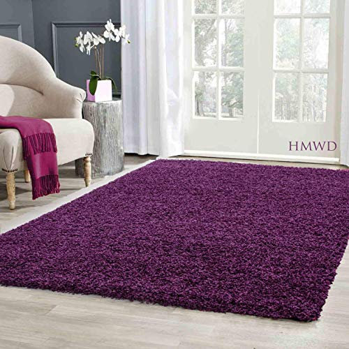 HMWD Shaggy Rugs 50mm/5cm Thick Modern Rugs Living Room Bedroom Decor, Fluffy Anti-Shed Deep Pile Floor Carpet, Home Decor Shag Hallway Runner