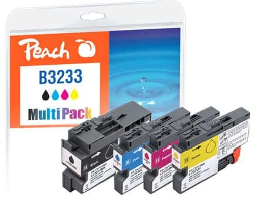 Peach LC-3233 Tintenpatrone 4 Stück(e) Schwarz, Cyan, Magenta, Gelb