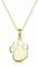 MATERIA by Matthias Wagner Pfotenanhänger gold Tier Pfote Katze für Damen Mädchen mit Kette KA-408-Gold_K61-40