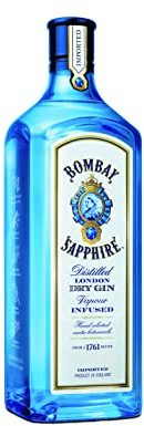 Bombay Sapphire London Dry Gin Magnum 1,75L (40% Vol) 1750ml Flasche- [Enthält Sulfite]