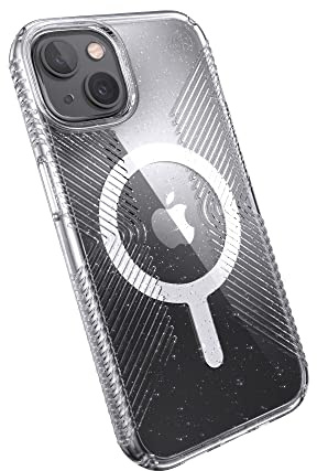 Speck Presidio Perfect Clear Grip Case für Apple iPhone 13 Platinum Glitter