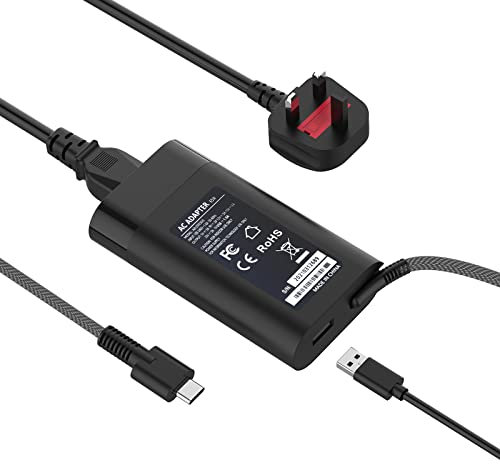 HotTopStar 65W USB-C Laptop Charger Compatible for HP Spectre X360,HP Pavilion x2, HP EliteBook, HP Chromebook 360, HP ProBook, HP Envy, HP Elite x2, HP Split x2 Type C Travel Laptop Power Adapter