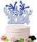 Sodasos Welcome 2024 Cake Topper, Happy New Year 2024 Party Supplies, Happy New Year Cake Topper, Silvester, Weihnachten, Happy Holidays Party Dekorationen (Silber und Blau 4)