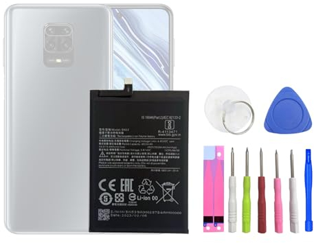 HIGHAKKU Batteria di ricambio BN53 compatibile con Redmi Note 9 Pro & Redmi Note 10 Pro con strumenti