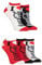 Coca-Cola Femme Amour Doublures de chaussures - Sous licence officielle Amusant Nouveauté Logo Modèle Femme Short Trainer Chaussettes 5 Paire Emballage multiple Taille 37-42 Rouge/Blanc/Noir