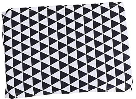 HOMSFOU Microwave Cover Universal Splatter Guard Oven Protective Heat Resistant Cotton Linen 30x90cm
