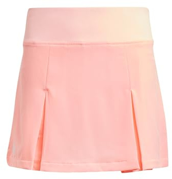 adidas Girl's Club Tennis Pleated Skirt, Pink Spark, 11-12 Years