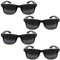 VEGCOO 4 Piezas Gafas Estenopeicos, Gafas Reticulares Antimiopía Anti-fatiga, Gafas Reticulares de Corrección de la Visión (Negro)