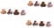 FRCOLOR 3sets Jaw Clip Hair Clips for Women Large for Thin Hair Fashion Design 4pcs*3