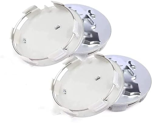 FURLOU 4 Pièces Voiture Cache Moyeux pour Peugeot 50mm,Capuchons Centre Roue Moyeu Enjoliveur Jantes Enjoliveurs Résistant Corrosion Accessoires