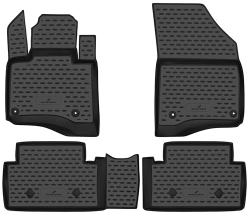Walser XTR Gummi Fussmatten Auto für Citroen C5 3 (RD) 02/2008-2017, 100% passgenaue Auto Fußmatten, robuste Universal Fußmatte Auto, Gummimatten Auto, Auto Fussmatten Gummi