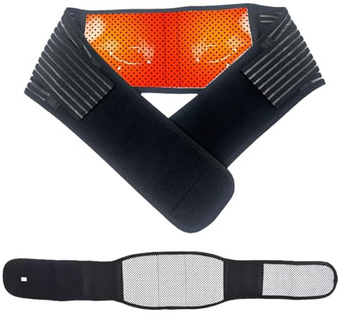 Fascia Lombare Riscaldamento, Fascia Lombare Supporto Schiena, Cintura Riscaldante Fascia Supporto Lombare, Fascia Lombare Riscaldamento, Fascia Lombare Posturale Regolabile per Uomini e Donne