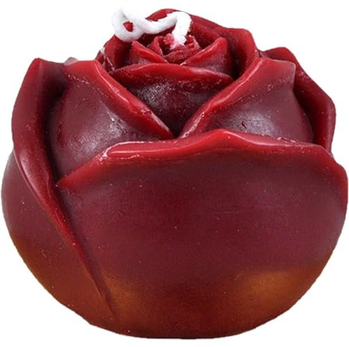 Ericetion Low Temperature Candles Red Rose Flower Shaped Scented Candles Low Heat Romantic Wax Play Candles for Lovers Couples Wedding