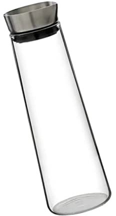 PHENOFICE Hervidor De Vidrio De Borosilicato Transparente Jarra Para Beber Tapa Recipiente De Agua Práctico Para Uso Casa Agua Helada