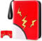 Card Binder for Pokemon, 4 Pocket 60 Pages 480 Cards Capacity, Portable Waterproof PU Card Holder