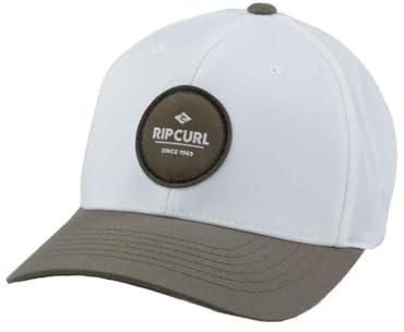 Rip Curl Routine Flexfit Cap Basecap Baseballcap Fullcap (One Size - cremeweiß)
