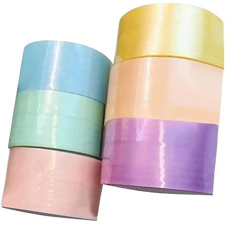 DIYEAH 6 Rollen Buntes Klebeband mit Klebrigen Kugeln Dekompressionsspielzeug für Kinder Transparentes Selbstgemacht Klebeband für Basteln Stresslösend Sicher und Langlebig