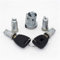 DEMULAX Set completo di 5 cilindri di bloccaggio for porta di accensione e bagagliaio con chiavi a lama SIP22, for Fiat, Doblo Cargo, Punto Panda Cilindro serratura lato guida