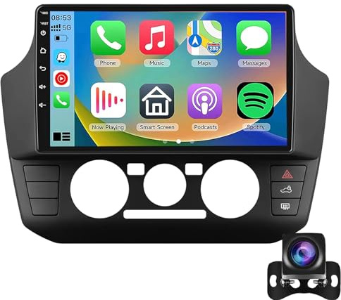 Autoradio Android 15 Per Vo-lkswagen UP! 2017-2023 Con Carplay Wireless, Radio Auto Touchscreen Da 9'' WiFi Mirror Link GPS Bluetooth Radio FM RDS DSP EQ SWC Telecamera Di Retromarcia AHD(Size:M100CP)