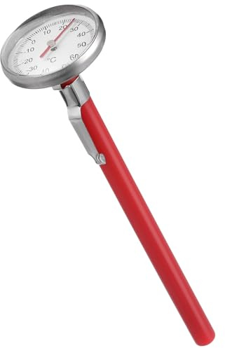 ERINGOGO Thermomètre mécanique de voiture pour climatiseur intérieur | Thermomètre analogique, sans pile, décoration de cadran rouge, pour véhicule et maison, installation facile