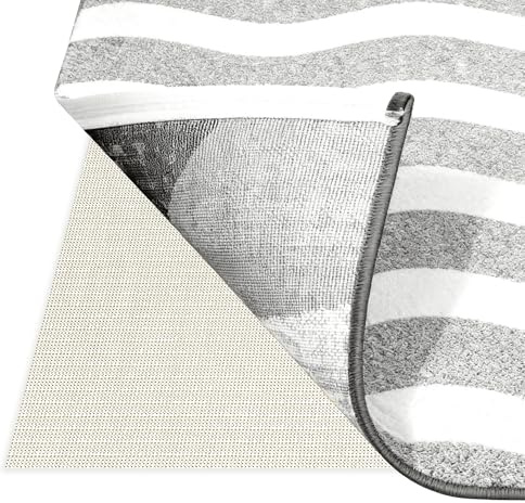 rutschfeste Teppichunterlage 160 x 230 cm rutschfeste Vlies Teppichunterlage rutschfest Mehrzweck für Schublade Auto Kofferraum, cremefarben