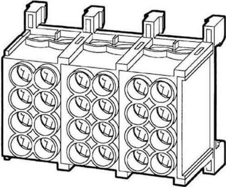 Kleinhuis Hauptleitungsabzweigklemme 2x25qmm,fingersicher HLAC25-12