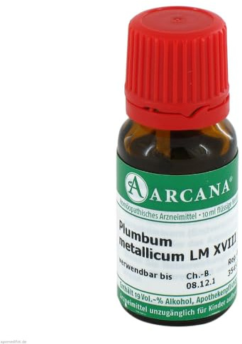 PLUMBUM METALLICUM Arcana LM 18 Dilution 10 ml