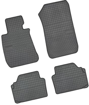 Bär-AfC BM00267 Gummimatten Auto Fußmatten Schwarz, Erhöhter Rand, Set 4-teilig, Passgenau für BMW 3er Typ E90 E91 Baujahr 2005 bis 2012 LIM. und Kombi (Touring)