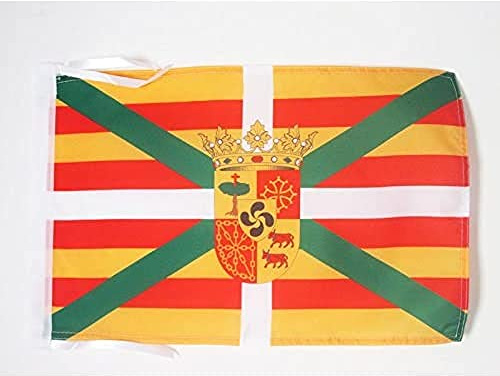 AZ FLAG - Pyrénées Union Flag - 18'' x 12'' - 100% Polyester Pyrenean Small Banner with Two Cords - Fade Resistant - Vivid Colors - 18x12 in - 45x30 Cm | Indoor and outdoor use Department of France 12x18 in decorative flag double stitched seams and reinforced edges with ties