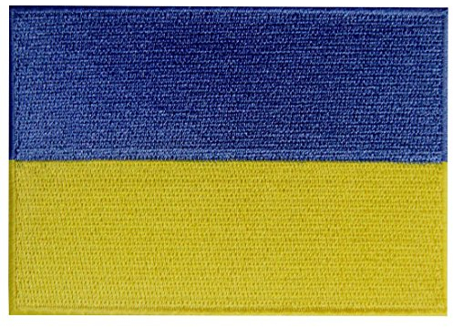 Ukraine Flagge Bestickter Ukrainisch Aufnäher zum Aufbügeln/Annähen