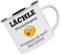 Crealuxe Emaille Tasse personalisiert 'Lächle (Wunschname) du kannst sie nicht alle töten', Becher mit Name und Spruch, Camping Tasse