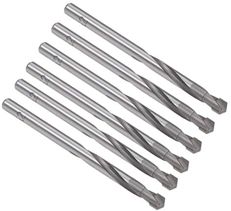 sourcing map 6 Stück Hartmetall Spiralbohrer Metallbohrer 5.2 mm für Edelstahl Kupfer Aluminium Zinklegierung Legierung Eisen