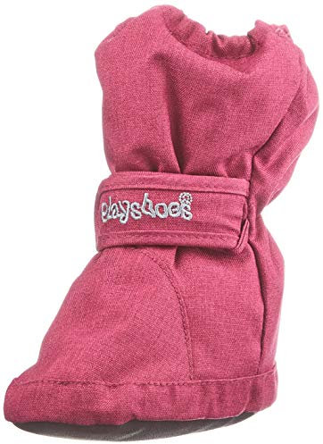 Playshoes Kinder Winterschuhe Thermo-Bootie in der Farbe Beere, wind-und wasserabweisend, warm gefüttert, Größe: 22/23, 194002-40-22/23