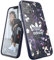 adidas EX7971 Hülle Entwickelt für iPhone 12 / iPhone 12 Pro 6.1, Fallgeprüfte Hüllen, stoßfeste erhöhte Kanten, Original Snap Case Schutzhülle, Blumen/Lila/Marine
