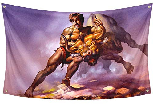 Bull by The Horns Dodgeball White Goodman Flagge, 90 x 150 cm Banner, lustiges Poster, UV-Beständigkeit, verblasst nicht, langlebige Männerhöhle, Wandflagge mit Messingösen, Partys, Geschenk