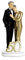 Statuina Cake Topper Coppia Nozze d'oro 18.8 cm in Resina