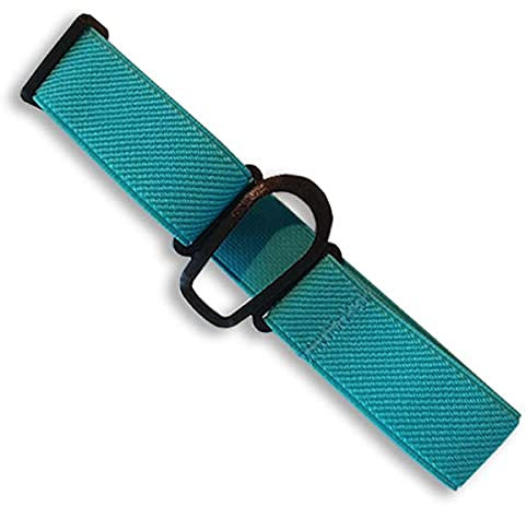 Diasticker® | Dexcom G6 - Fixierband | Flexibel - Wasserfest - Starker Halt | Armband zur Befestigung des Dexcom CGM, Sensor-Schutz, Fixierung | Halter: Schwarz (Medium: 25-35 cm, Türkis)