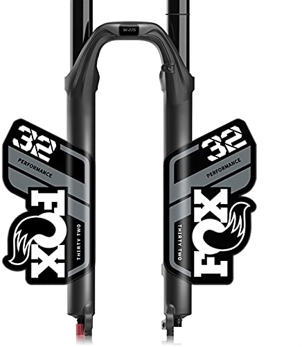 Adesivi per Biciclette per Biciclette F-O-x 32 Adesivo Forcella Anteriore Bicicletta Mountain Bike Front Fork Sticker F-O-X Autoadesivo Forcella Anteriore (Color : White Gray)